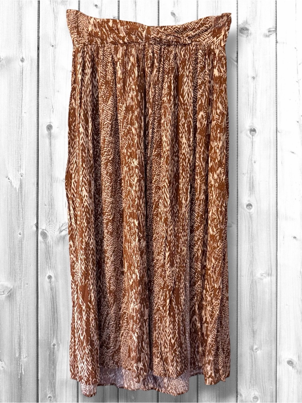 🌼Promesa Brown Printed Maxi Skirt